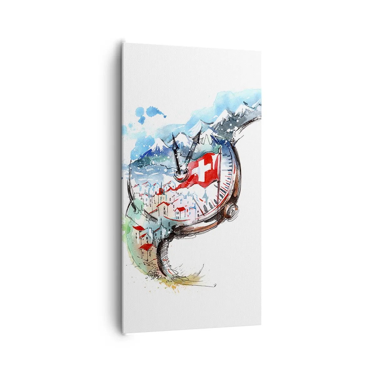 Canvas picture - Spirit of Switzerland - 65x120 cm