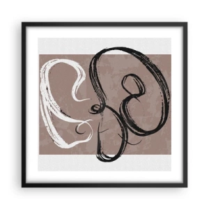 Poster in black frame - Composition -In Search of Completeness - 50x50 cm