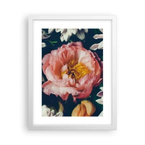 Poster in white frmae - In Baroque Style - 30x40 cm