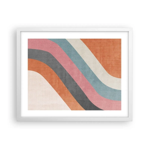 Poster in white frmae - Diagonal Composition - Movement - 50x40 cm