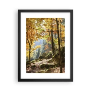 Poster in black frame - Time for Rest - 30x40 cm