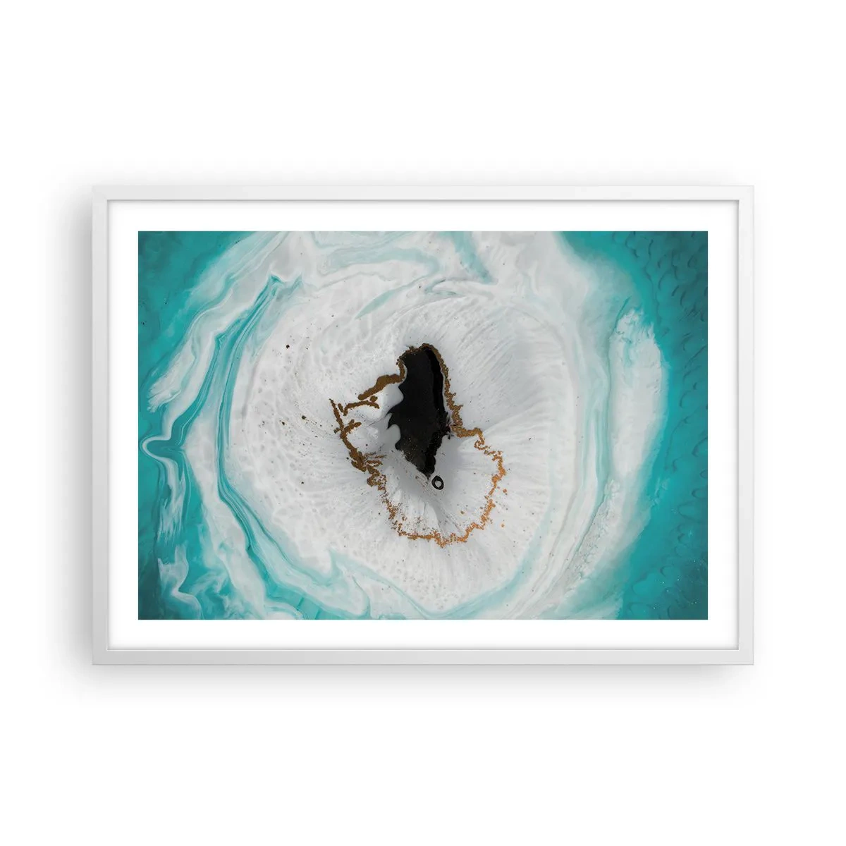 Poster in white frmae - Into de Deep - 70x50 cm