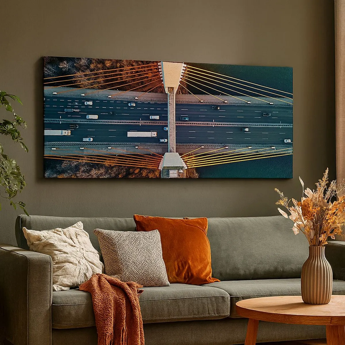 Canvas picture - Behind Seas and Oceans - 100x40 cm