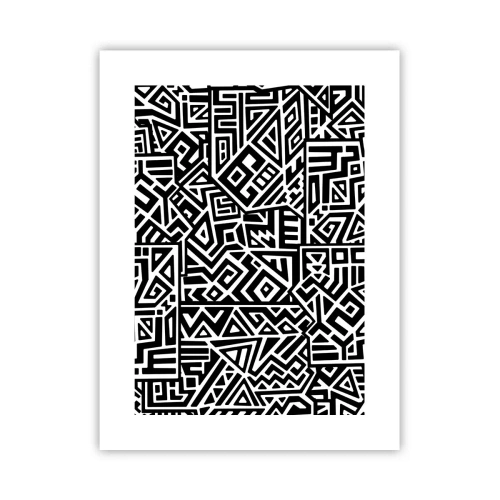 Poster - Precolumbian Composition - 30x40 cm