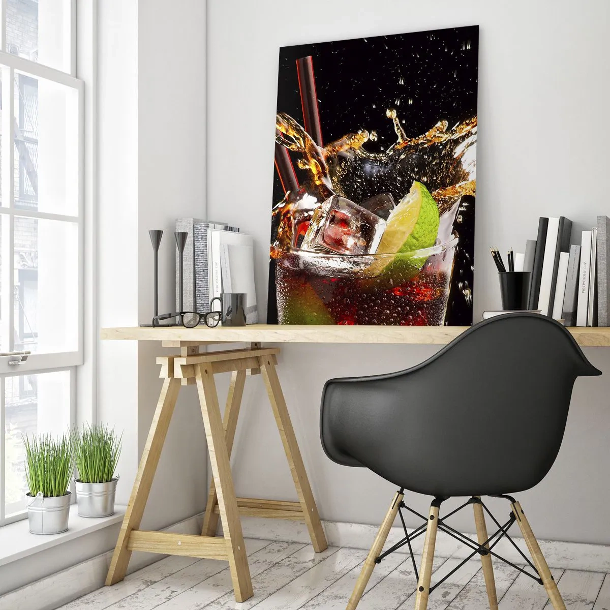 Glass picture - Joy and Energy of Colours - 50x70 cm
