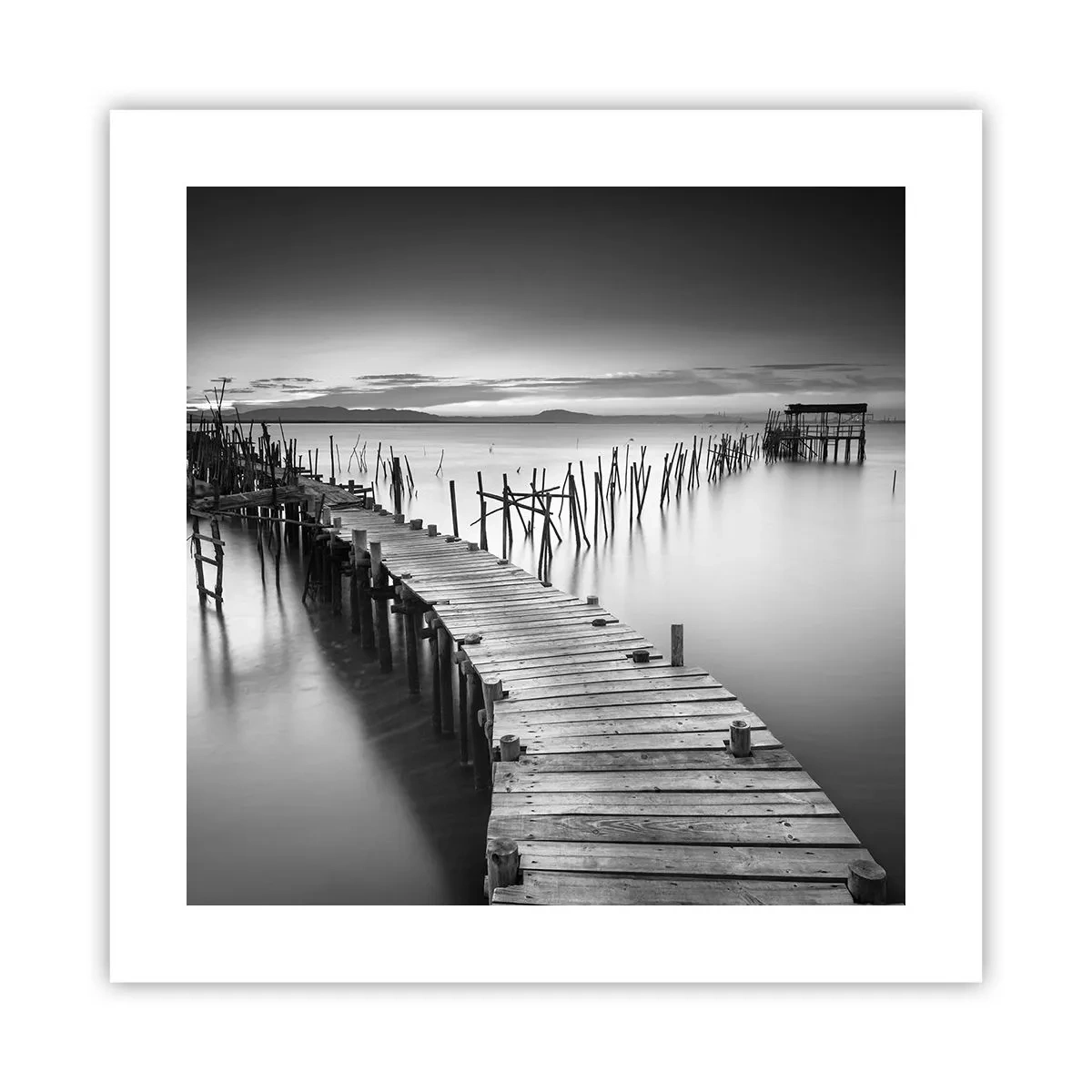 Poster - Peace of a Forgotten Shore - 40x40 cm