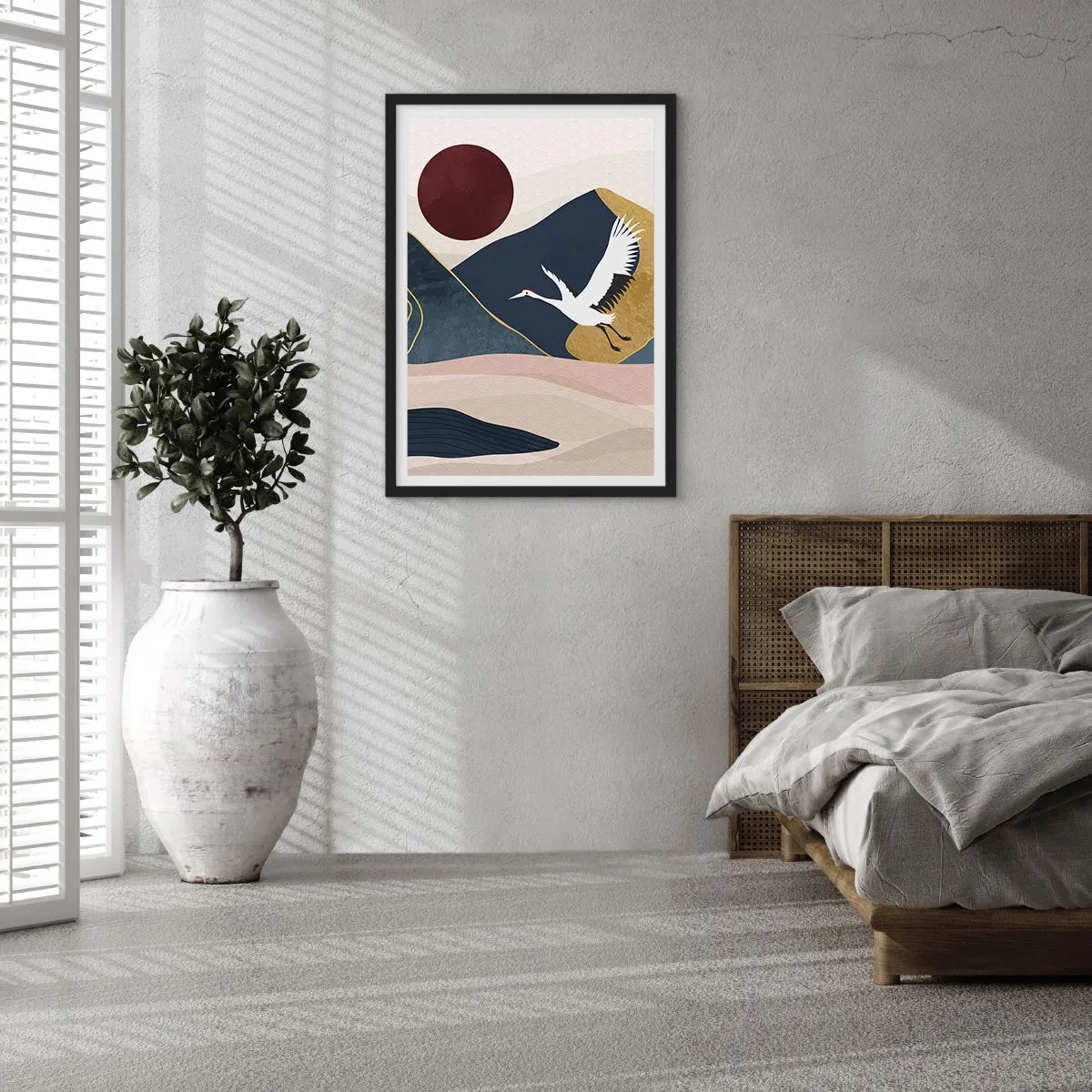 Poster in black frame - Another Day Has Flown By - 61x91 cm