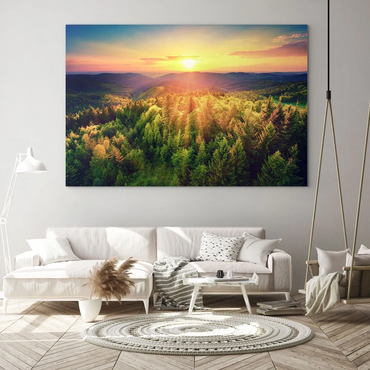 Glass picture - Peaks and Summits - 100x70 cm