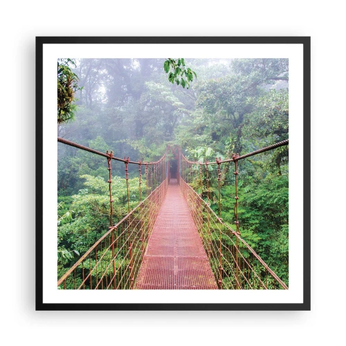 Poster in black frame - Suspended above Crowns - 60x60 cm