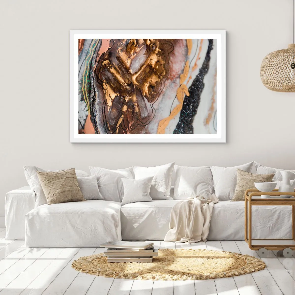 Poster in white frmae - Element of the Earth - 70x50 cm