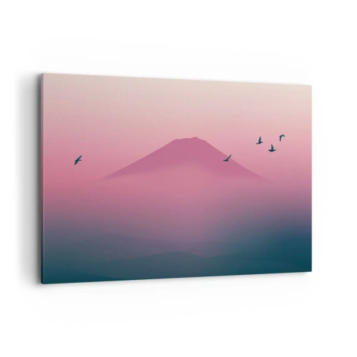 Canvas picture - Wanderers above Clouds - 120x80 cm