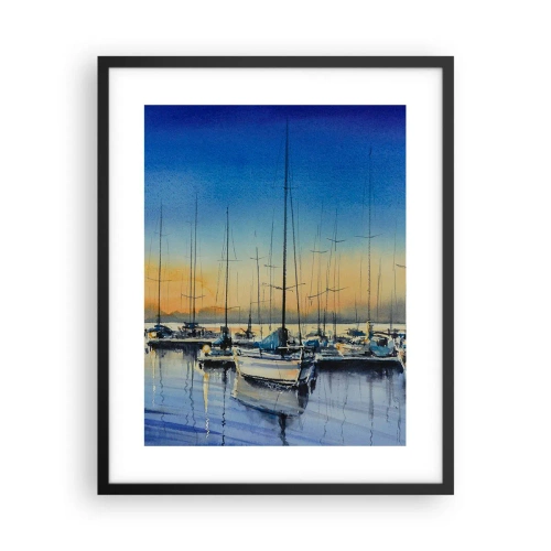 Poster in black frame - The End of a Good Day - 40x50 cm