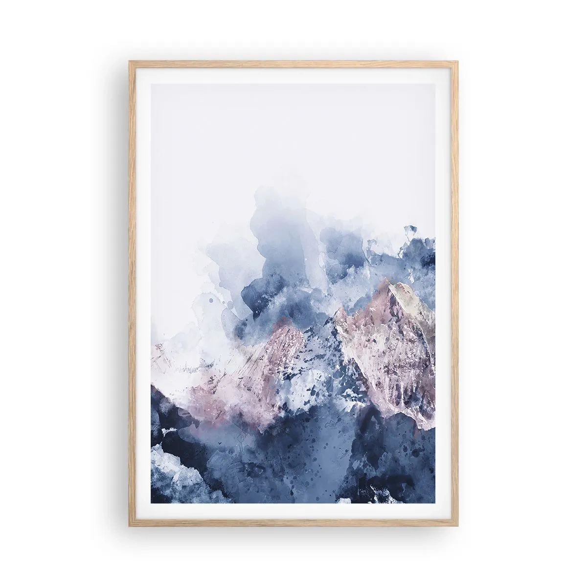 Poster in light oak frame - Those Summits! - 70x100 cm