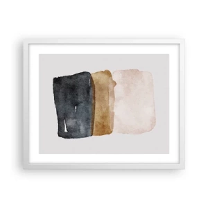 Poster in white frmae - Composition of the Colours of the Soil - 50x40 cm