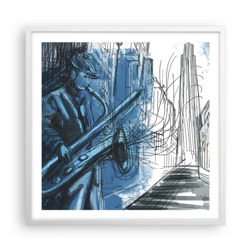 Poster in white frmae - City Rhapsody - 60x60 cm