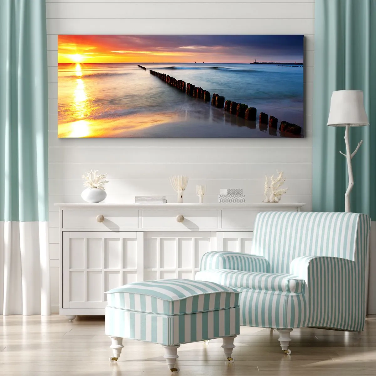 Canvas picture - Listen to the Silence - 90x30 cm
