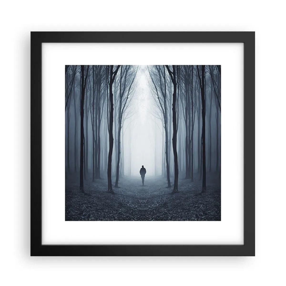 Poster in black frame - And Everything is Straight and Bright - 30x30 cm