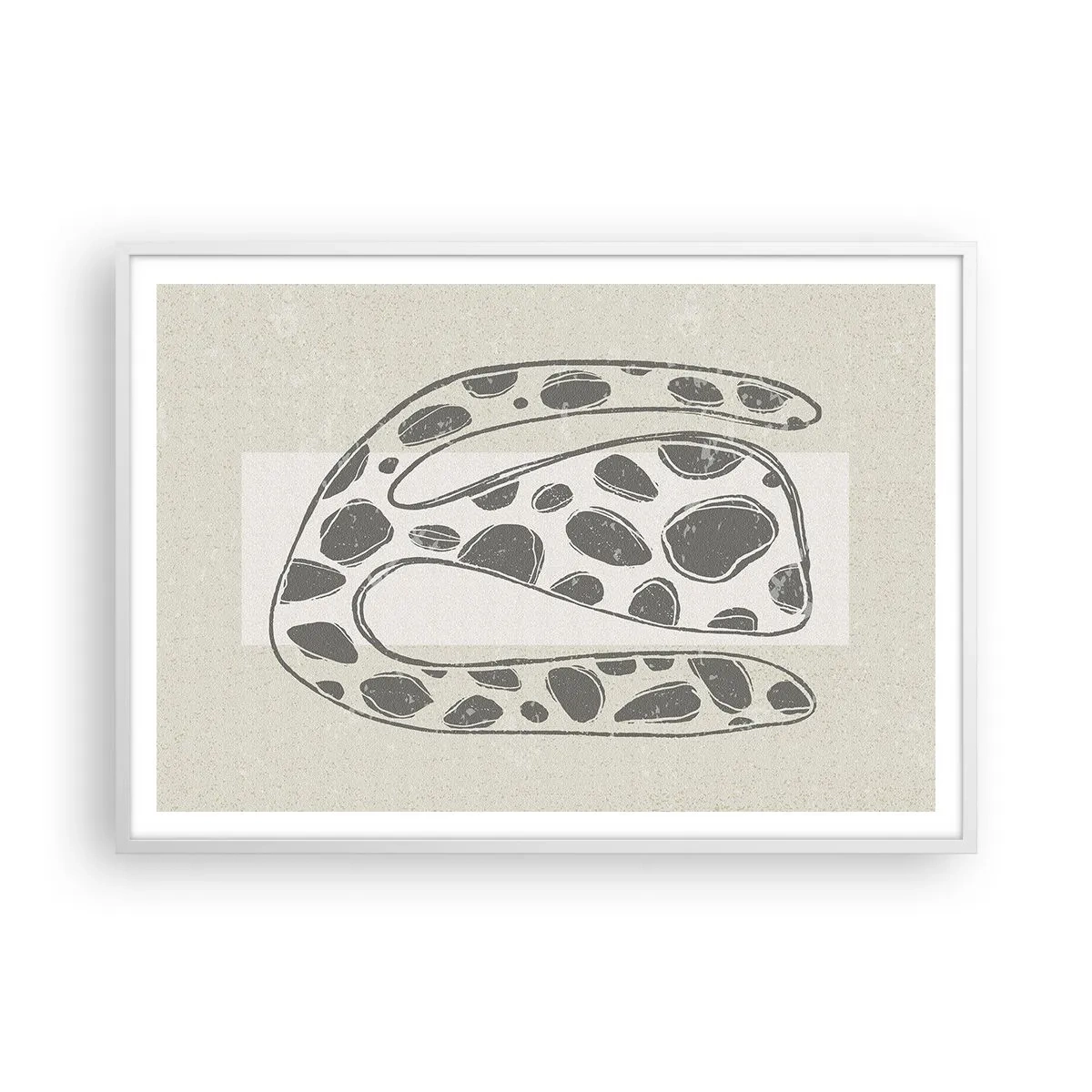 Poster in white frmae - Curious Creature - 100x70 cm