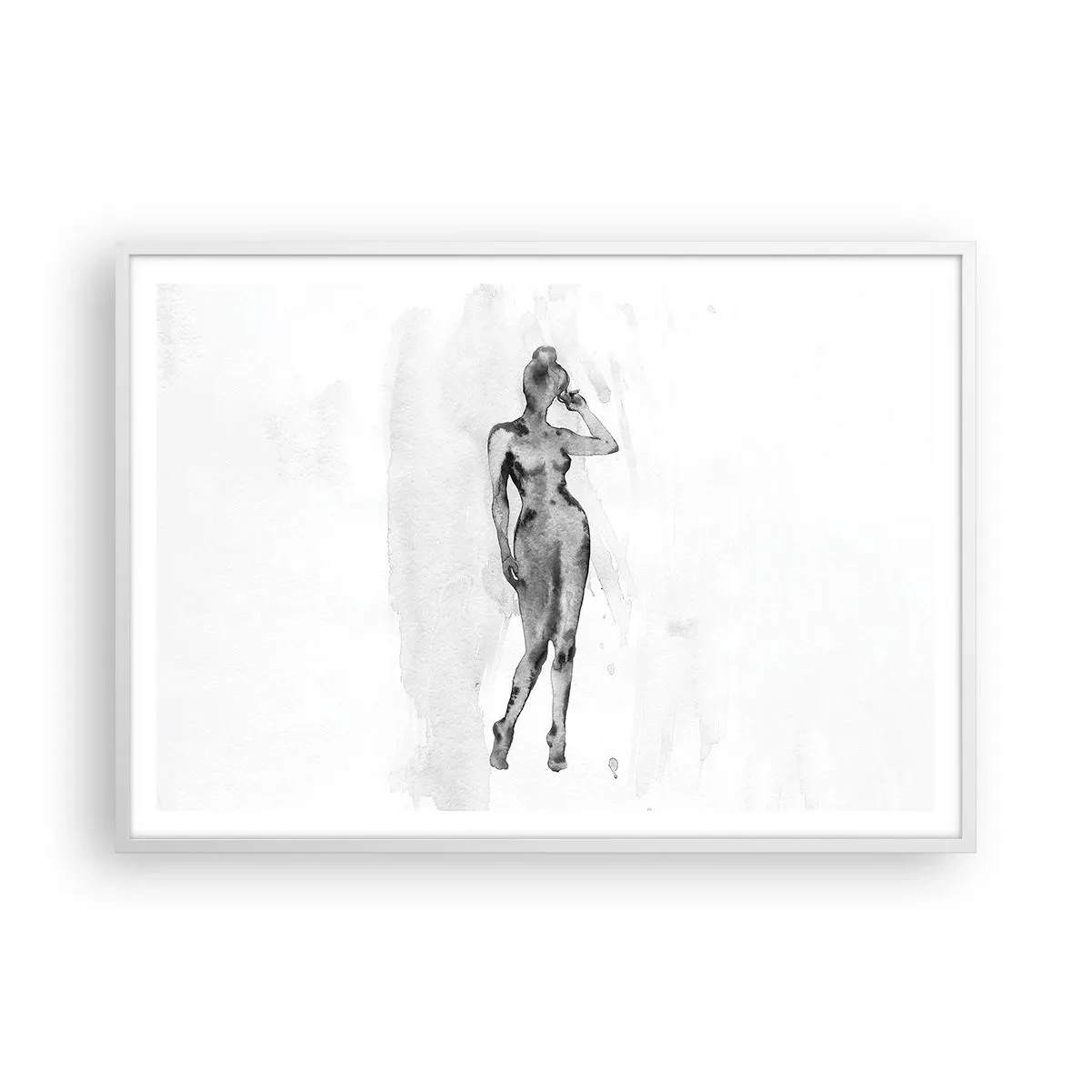 Poster in white frmae - Study of Ideal of Feminity - 100x70 cm