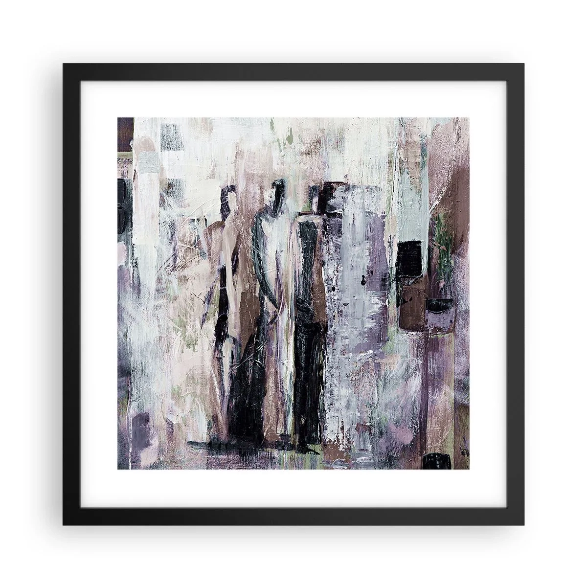 Poster in black frame - Mysterious Trio - 40x40 cm
