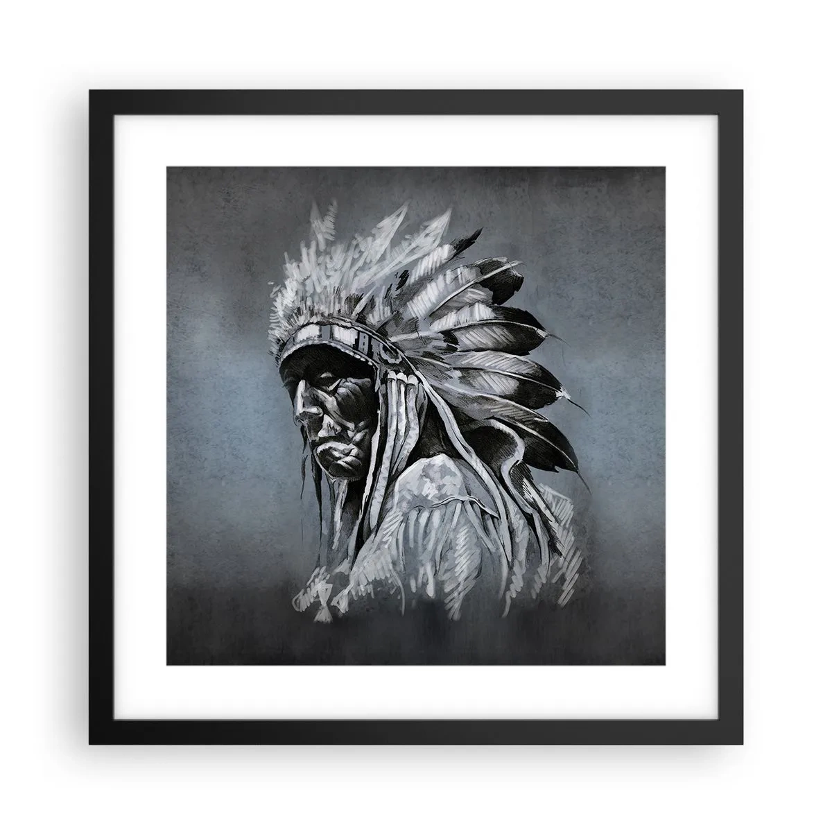 Poster in black frame - Return to the Roots - 40x40 cm