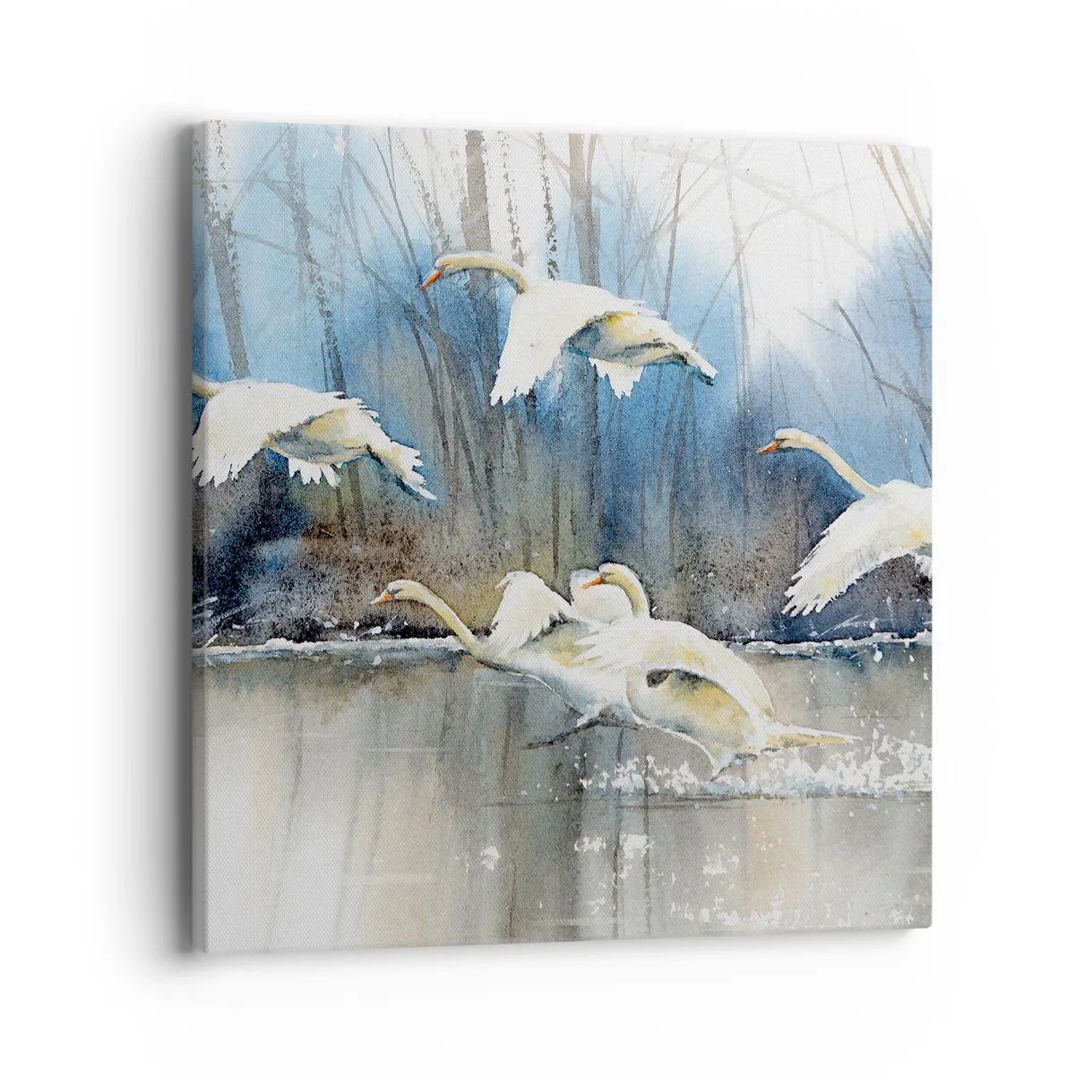 Canvas picture - Like in a Fairy Tale about Wild Swans - 40x40 cm