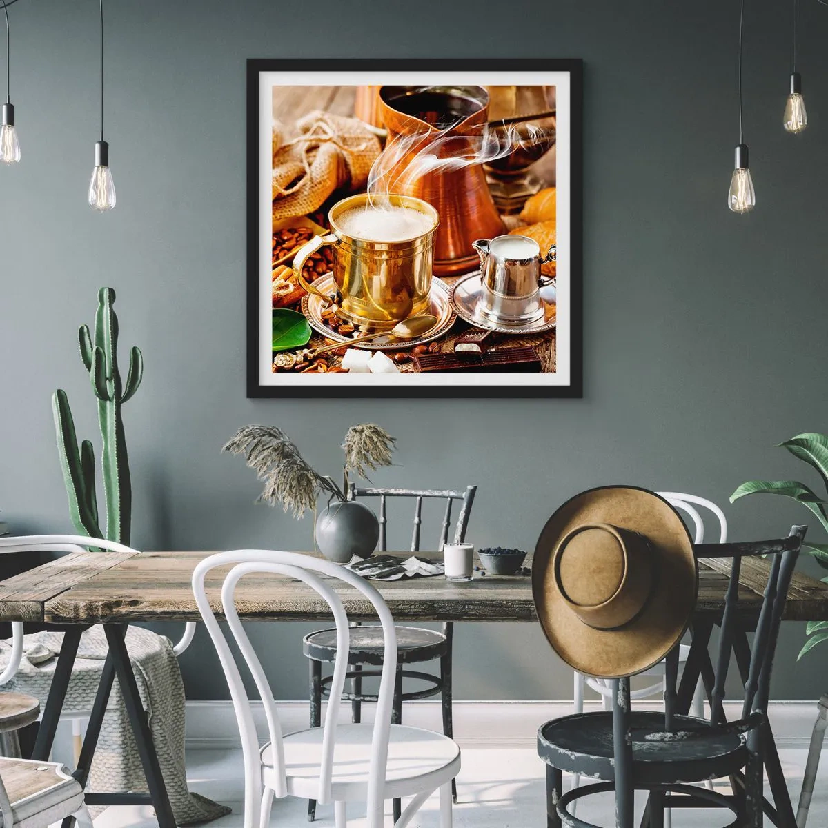 Poster in black frame - Have a Nice Day! - 60x60 cm