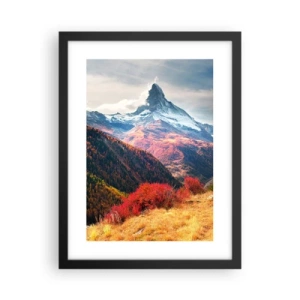 Poster in black frame - Alpine Autumn - 30x40 cm