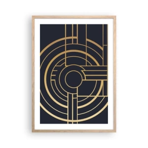 Poster in light oak frame - Tour of Things - 50x70 cm