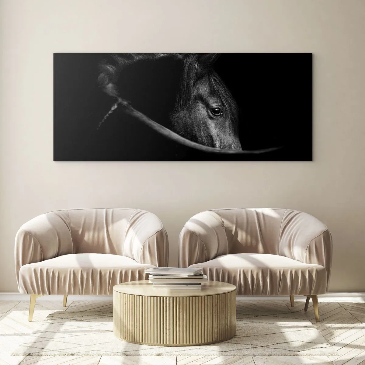 Glass picture - Black Prince - 100x40 cm