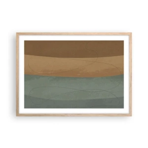 Poster in light oak frame - Horizontal Compostion - 70x50 cm