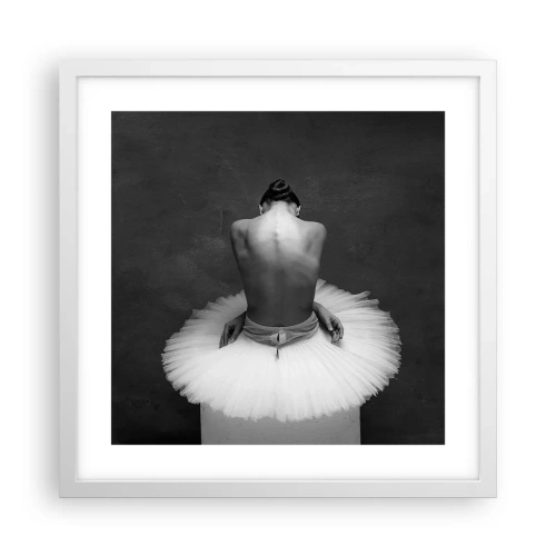 Poster in white frmae - It Is Blossoming - 40x40 cm