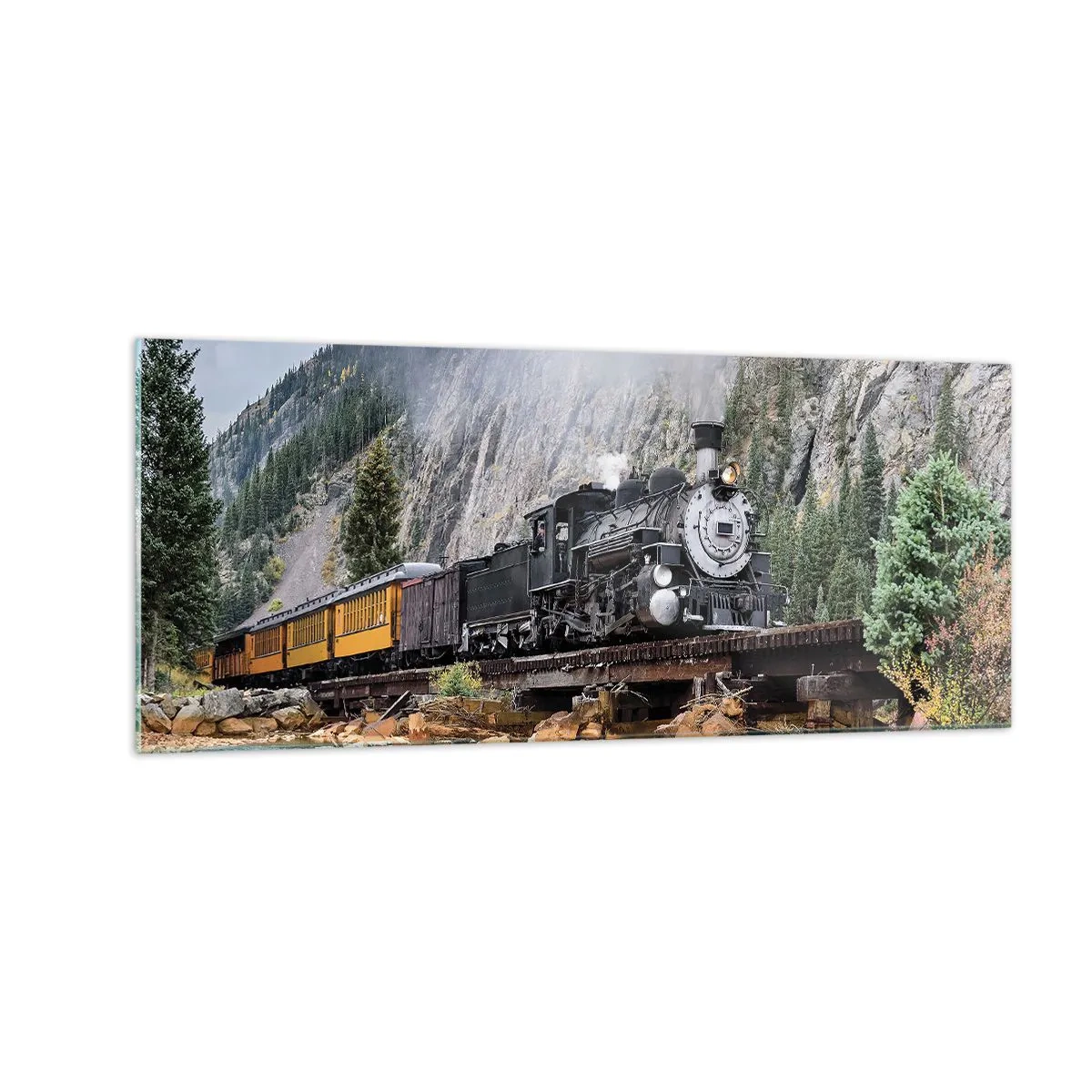 Glass picture - Where Are You off to? - 100x40 cm