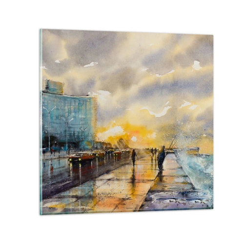 Glass picture - Life On the Coast - 70x70 cm