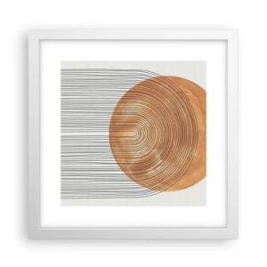 Poster in white frmae - Sunny Composition - 30x30 cm