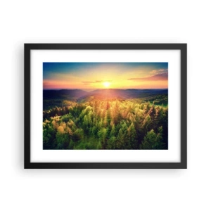 Poster in black frame - Peaks and Summits - 40x30 cm