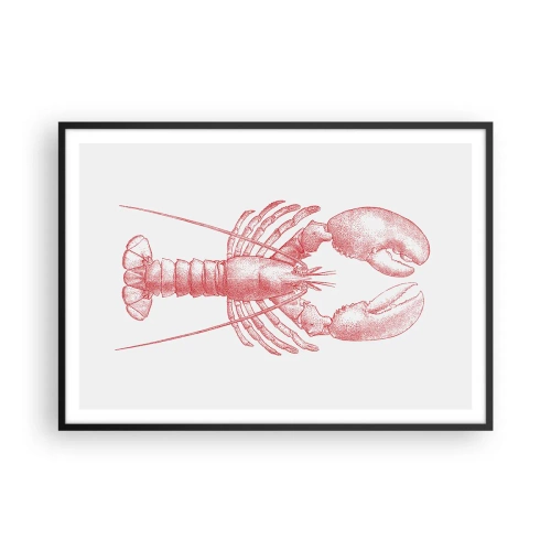 Poster in black frame - Lobster Worthy of a Lobster - 100x70 cm
