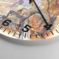 Clock face with numbers