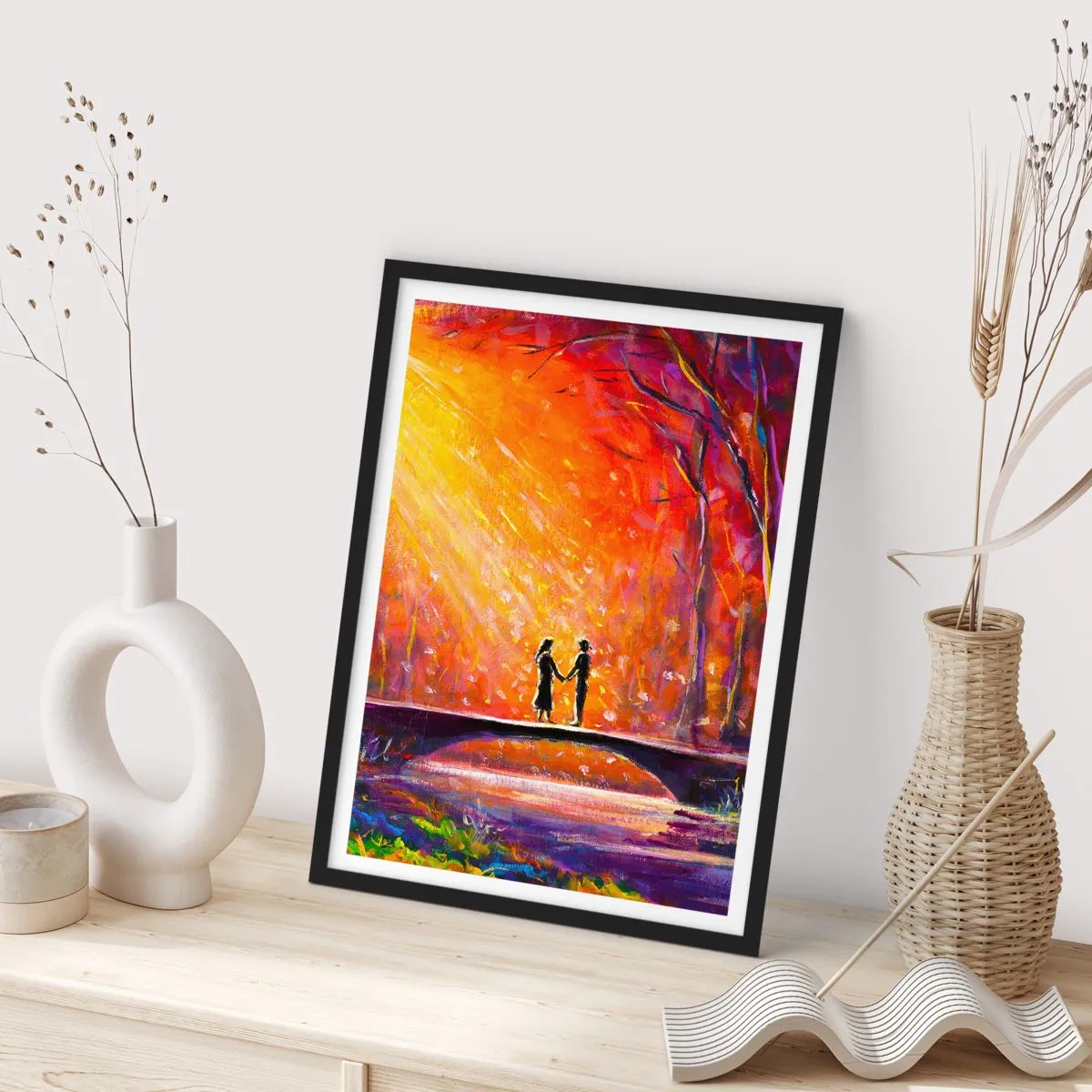 Poster in black frame - Heaven Loves Them Too - 70x100 cm