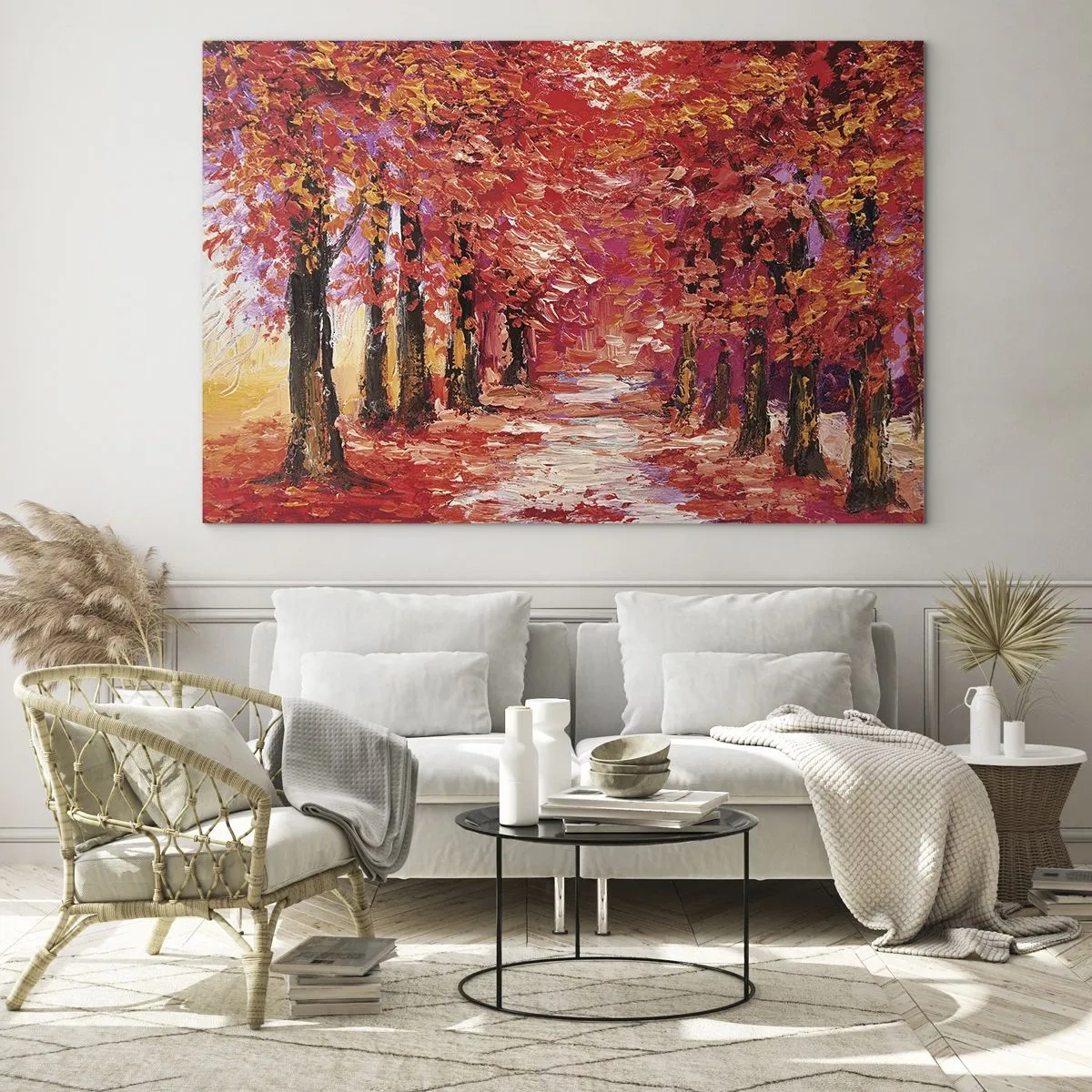 Glass picture - Autumnal Impression - 120x80 cm