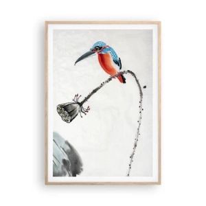 Poster in light oak frame - Life of a Meadow - 70x100 cm