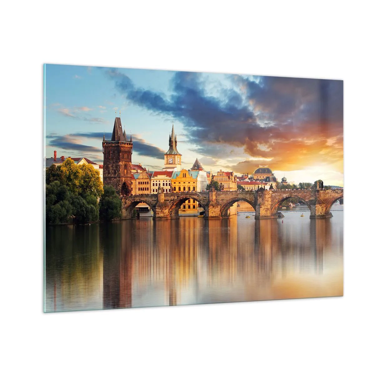Glass picture - Beautiful Prague - 100x70 cm