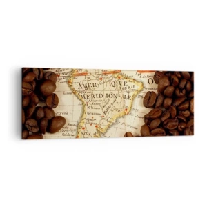 Canvas picture - Where Does the Best Coffee Come from? - 140x50 cm