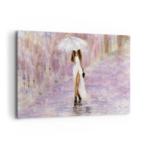 Canvas picture - In Liliac Rain - 100x70 cm