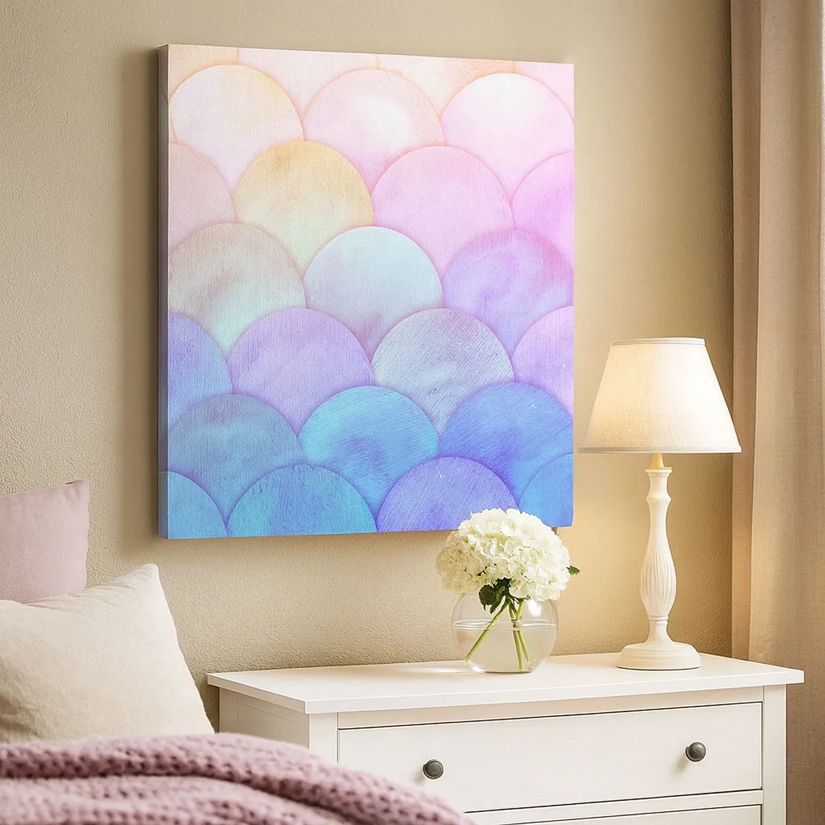 Canvas picture - Pearl Scale - 30x30 cm