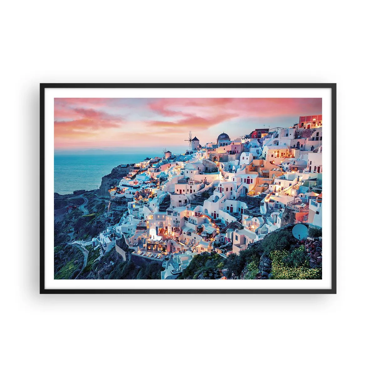 Poster in black frame - Your Big Greek Holidays - 100x70 cm