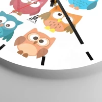 Clock face with lines