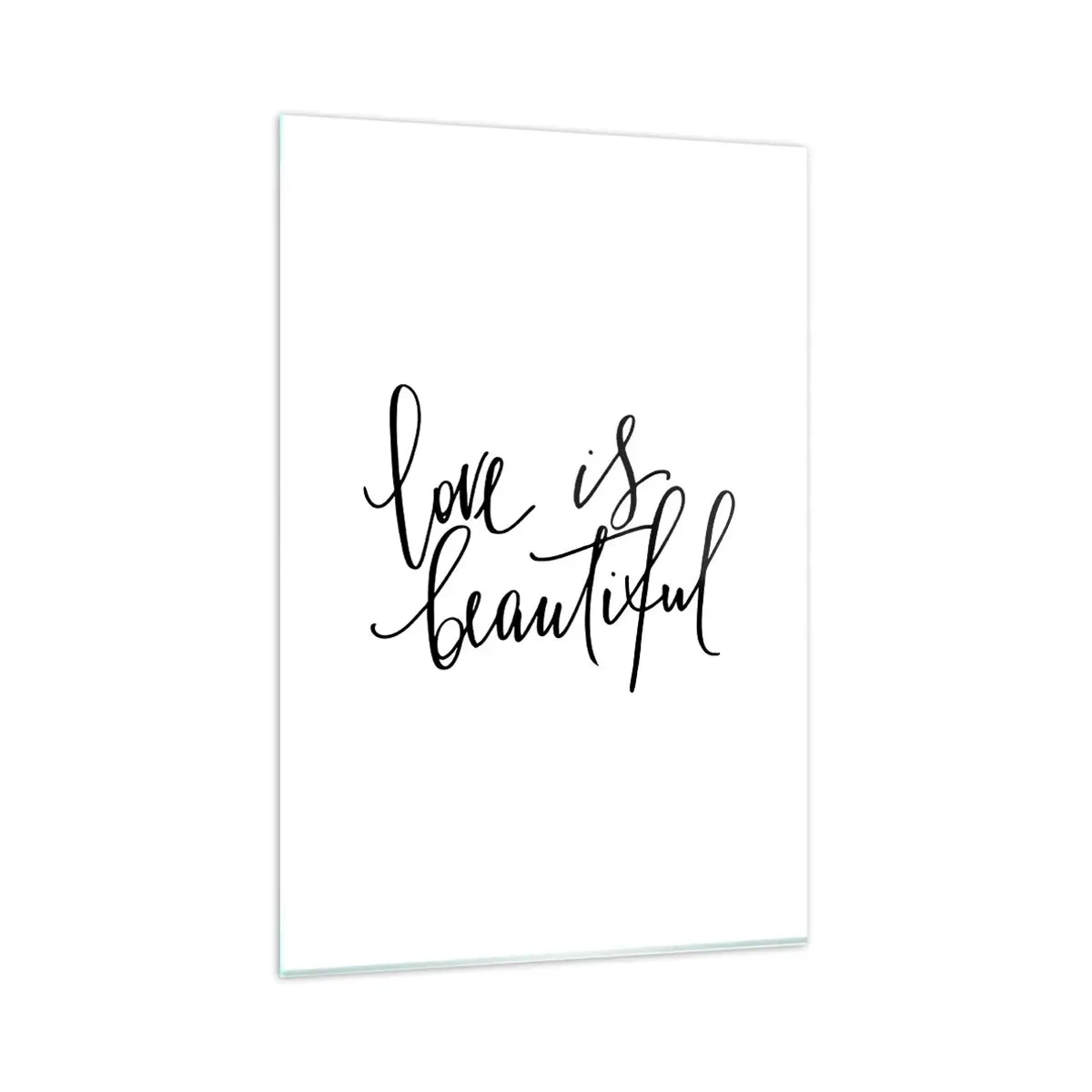 Glass picture - Read and Repeat - 80x120 cm