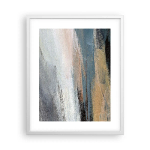 Poster in white frmae - Abstract: Northern Landscsape - 40x50 cm