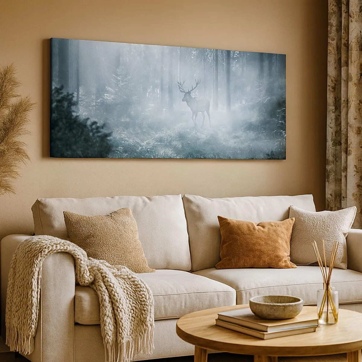 Canvas picture - Morning Round of the Estate - 100x40 cm